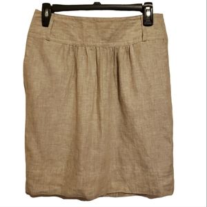 Banana Republic Factory New Women's 100% Linen Minimalist Short Skirt